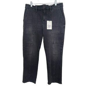 Cosmic Blue Size 31 Pant Utility Cargo Faded Black Straight Leg NWT